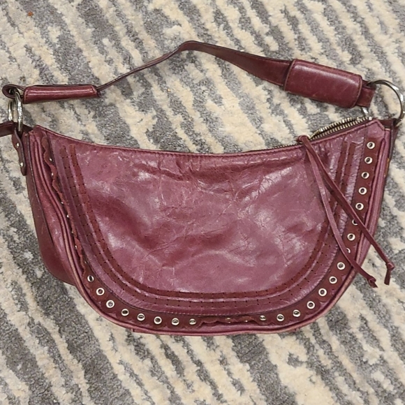 BCBGIRLS Eggplant leather mini purse - Picture 2 of 6